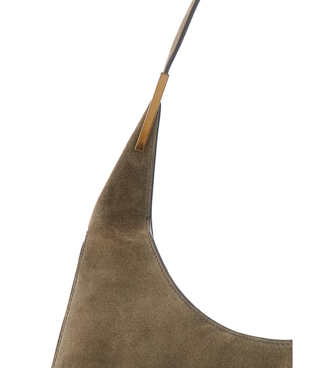 Savette Коричневая замшевая сумка через плечо, фото 3