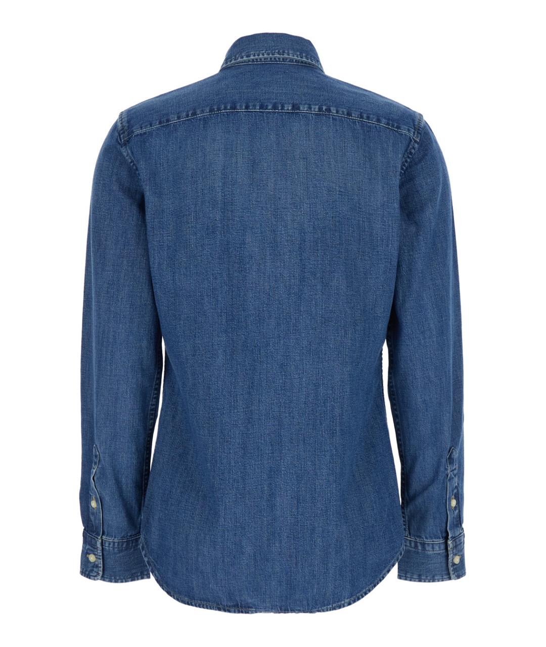 POLO RALPH LAUREN Синяя деним рубашка, фото 2