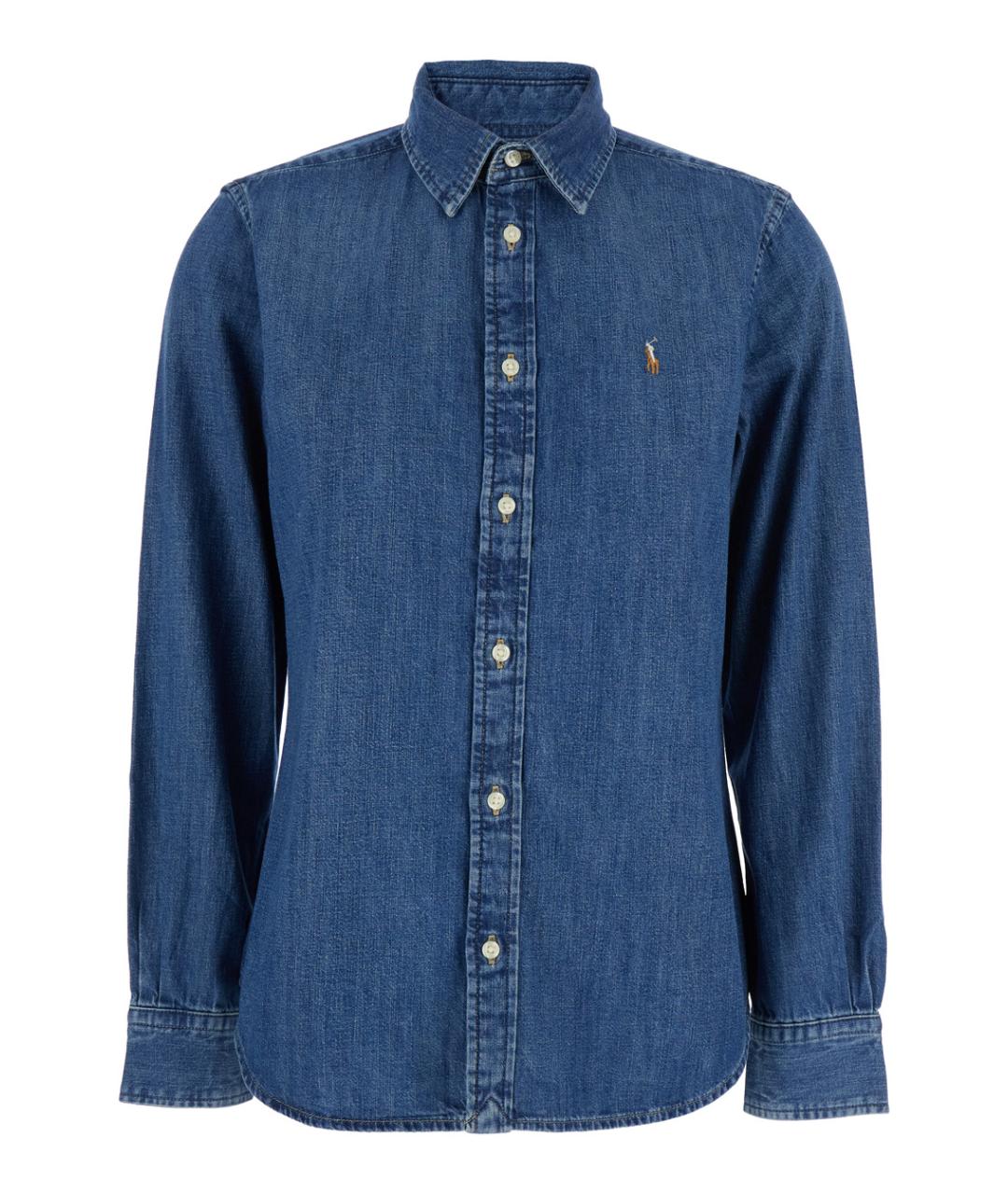 POLO RALPH LAUREN Синяя деним рубашка, фото 1
