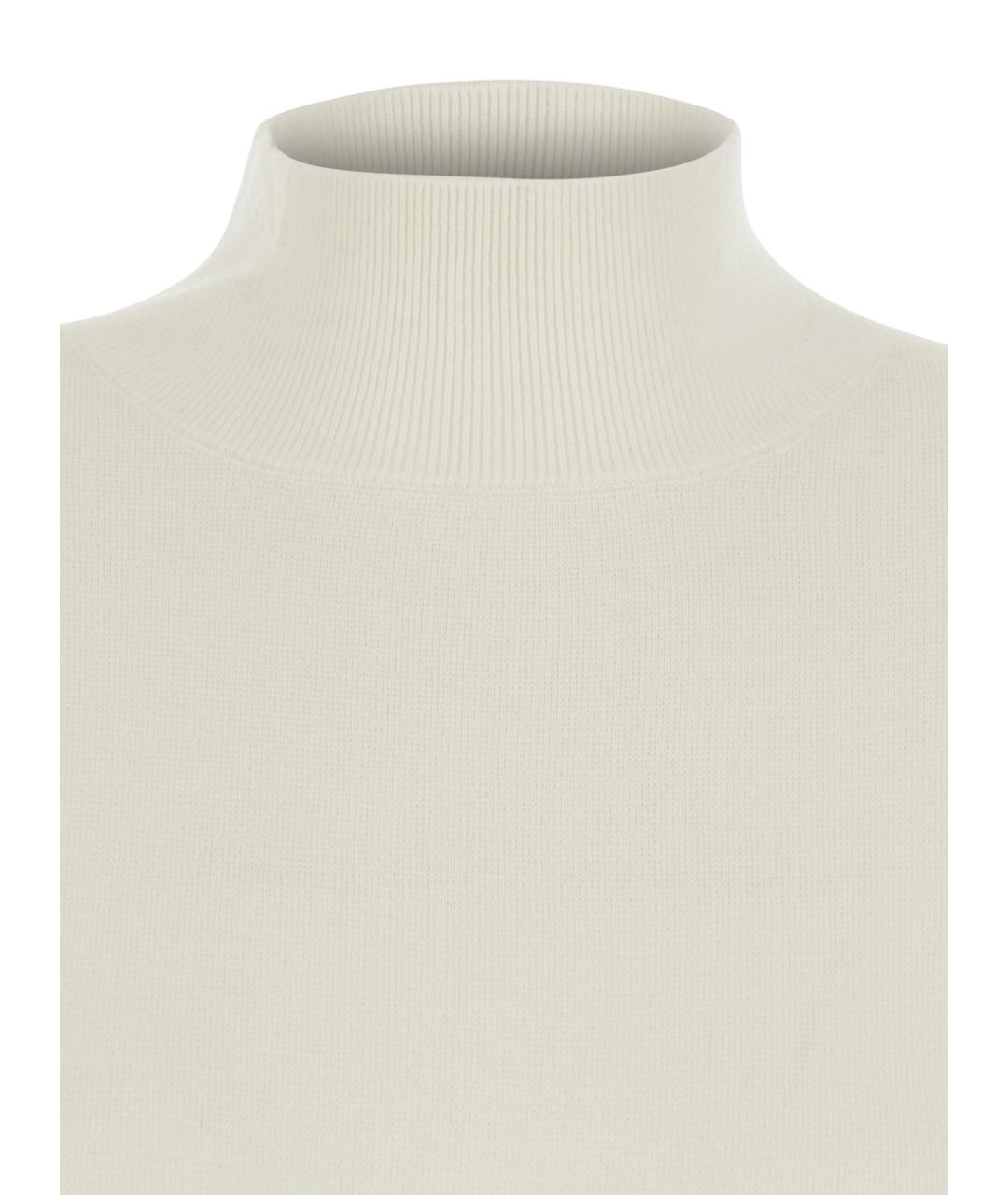 ANTONELLI Белое хлопковое платье, фото 3