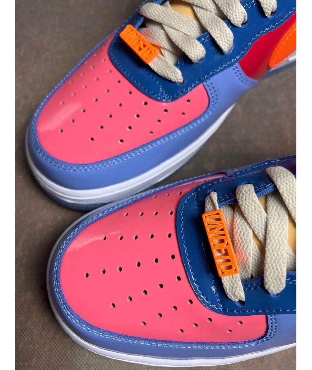 NIKE Мульти низкие кроссовки / кеды из лакированной кожи, фото 7