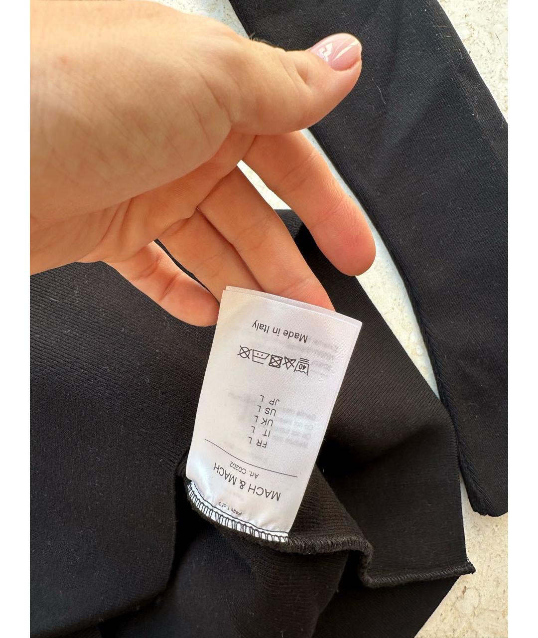 MACH&MACH Черное хлопковое коктейльное платье, фото 4