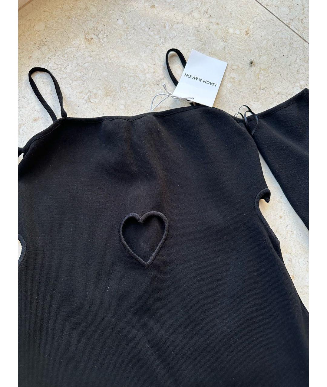 MACH&MACH Черное хлопковое коктейльное платье, фото 3