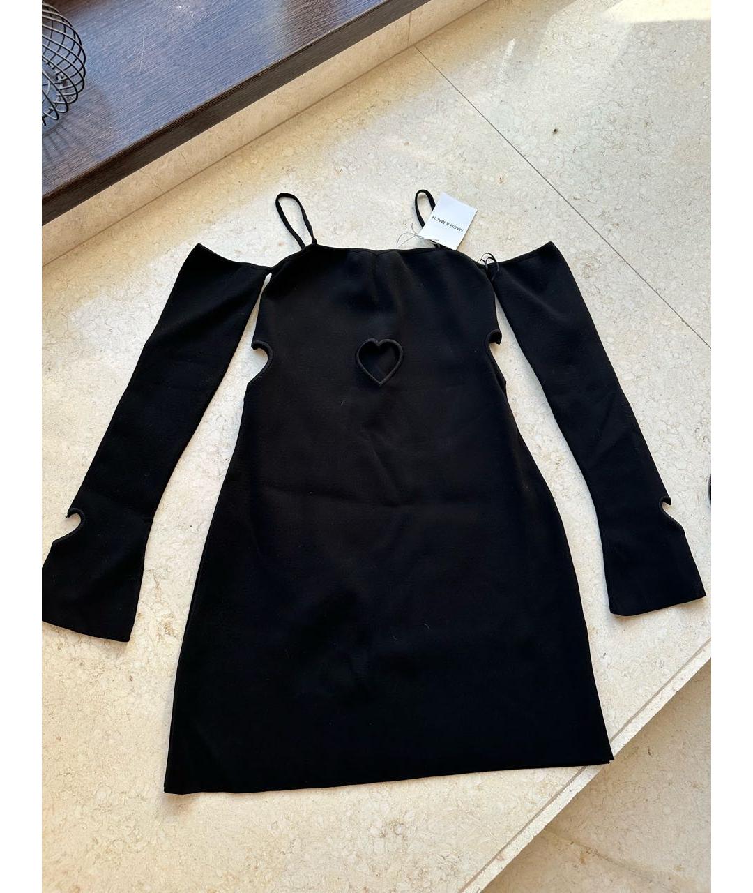 MACH&MACH Черное хлопковое коктейльное платье, фото 6