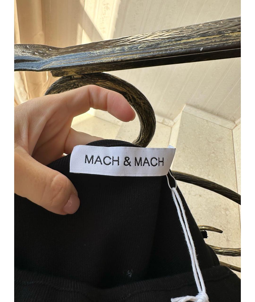 MACH&MACH Черное хлопковое коктейльное платье, фото 5