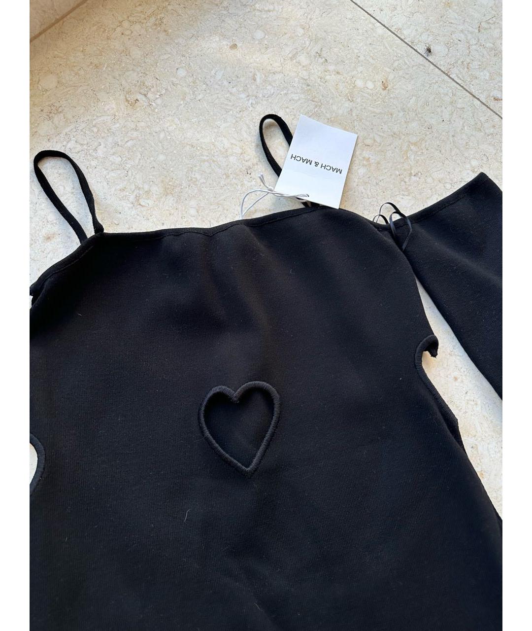 MACH&MACH Черное хлопковое коктейльное платье, фото 2