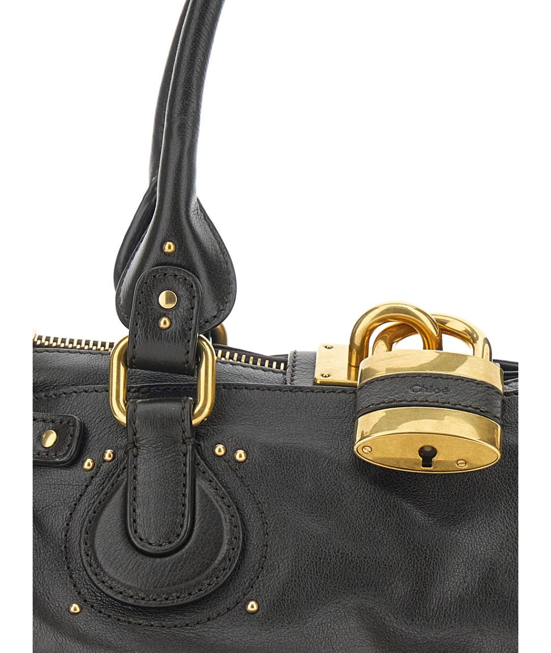 CHLOE Коричневая кожаная сумка через плечо, фото 3