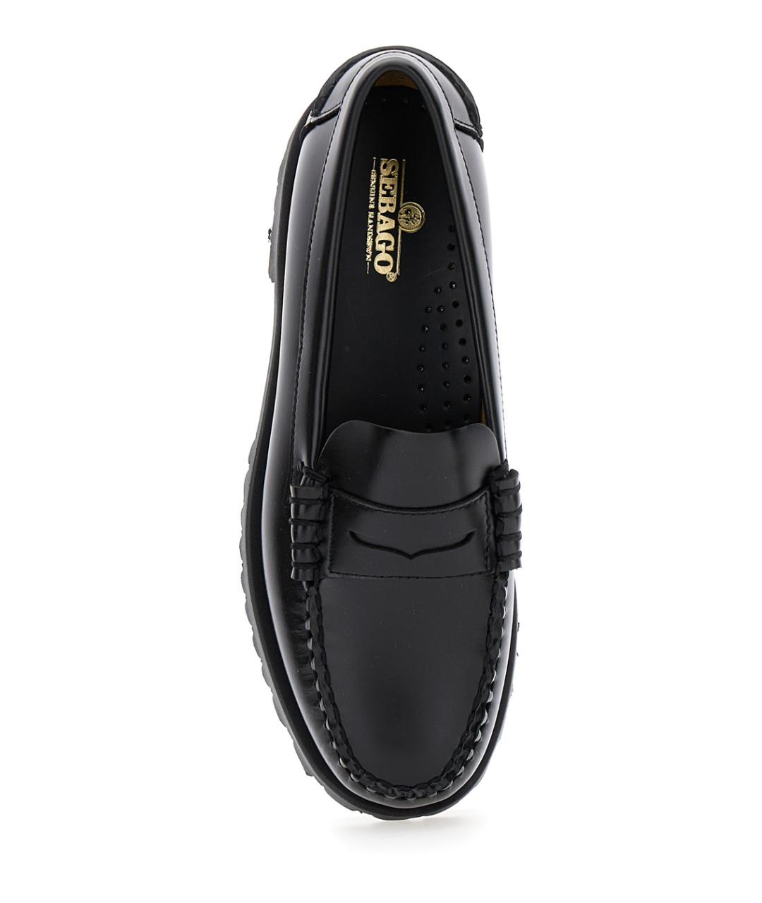 SEBAGO Черные кожаные лоферы, фото 4