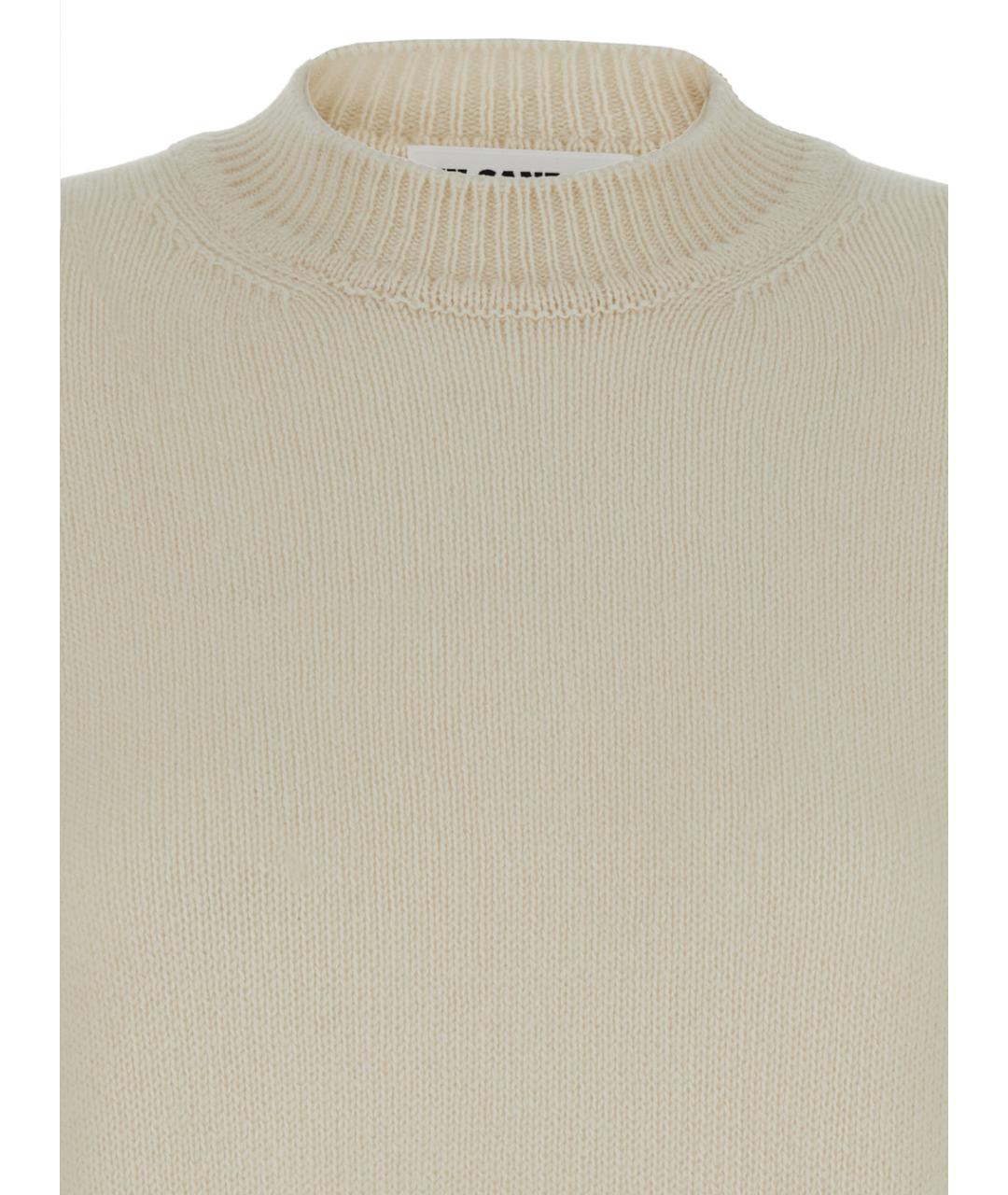 JIL SANDER Бежевый кашемировый джемпер / свитер, фото 3