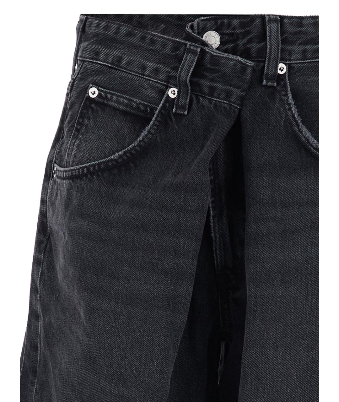 AGOLDE Черные хлопковые джинсы клеш, фото 3