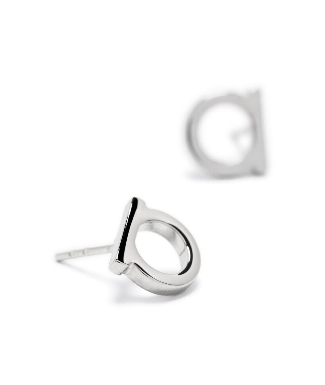 FERRAGAMO Серебряные металлические серьги, фото 2