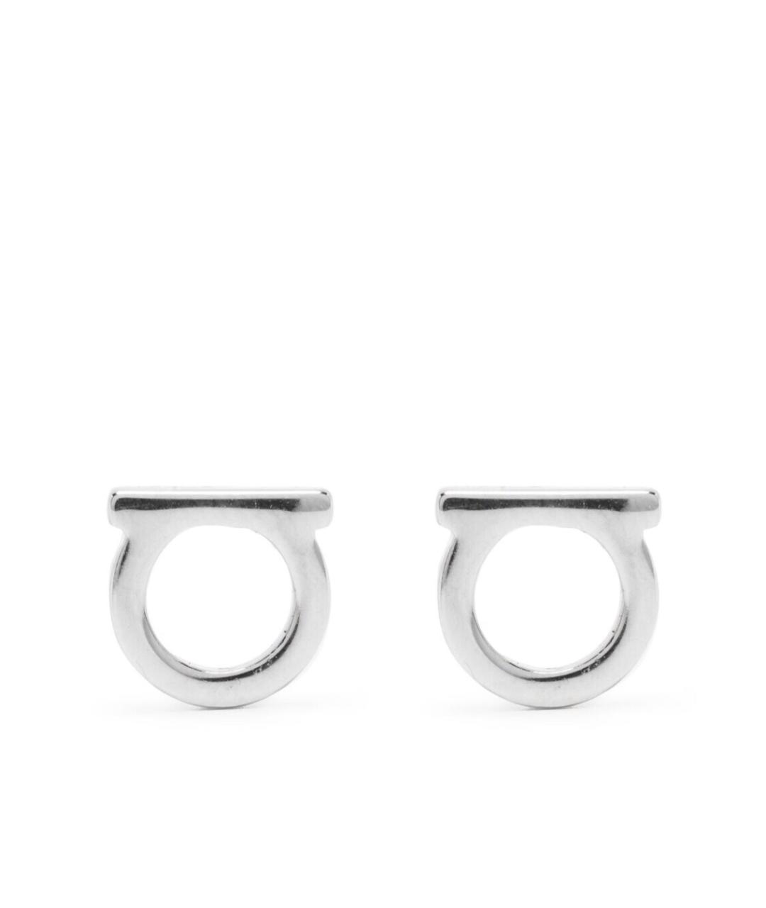 FERRAGAMO Серебряные металлические серьги, фото 1