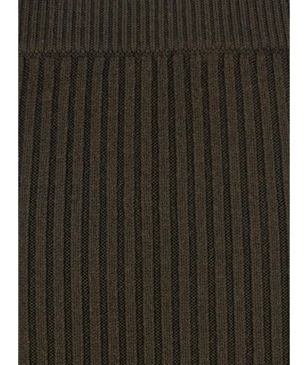 MAX MARA Зеленая хлопковая юбка макси, фото 3