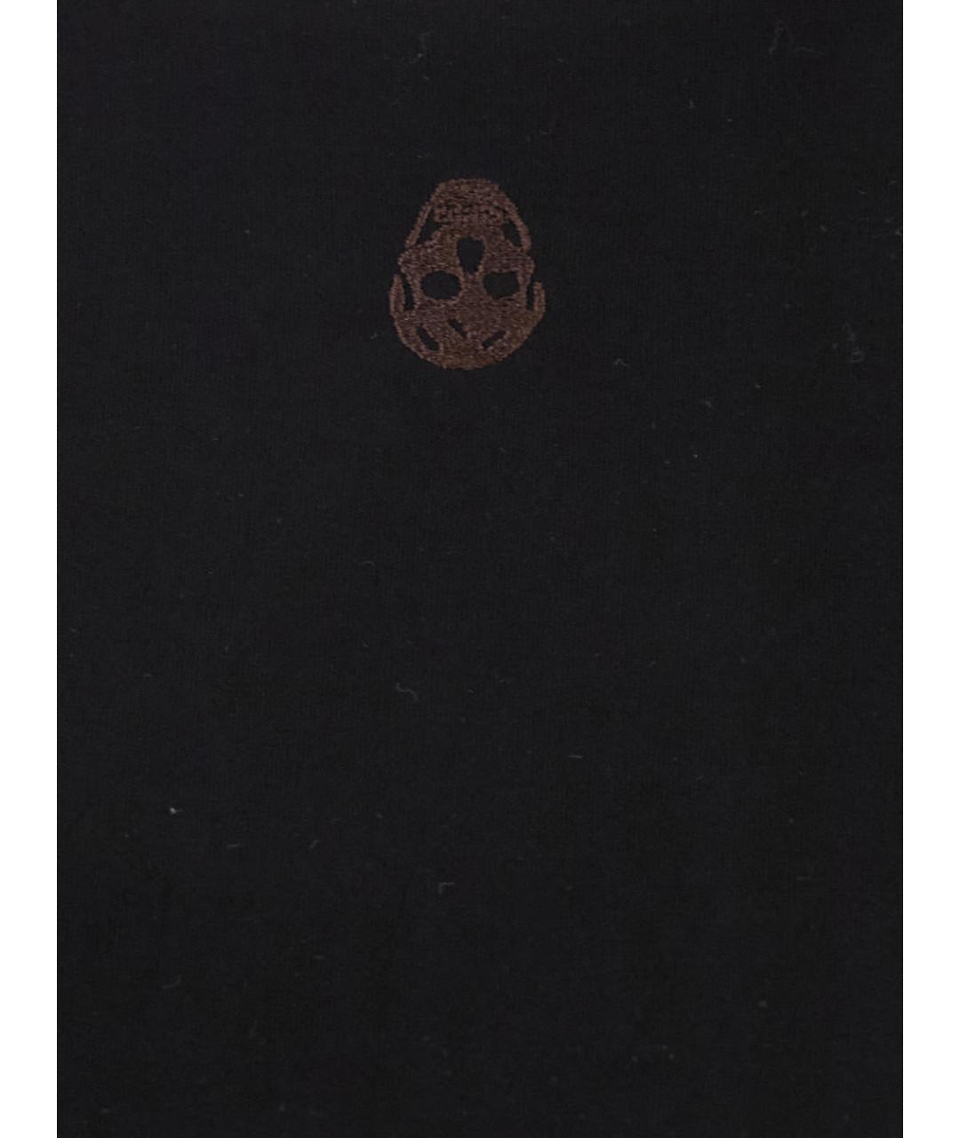 ALEXANDER MCQUEEN Черная хлопковая футболка, фото 3