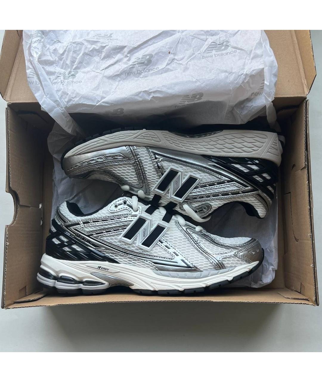 NEW BALANCE Белые текстильные низкие кроссовки / кеды, фото 6