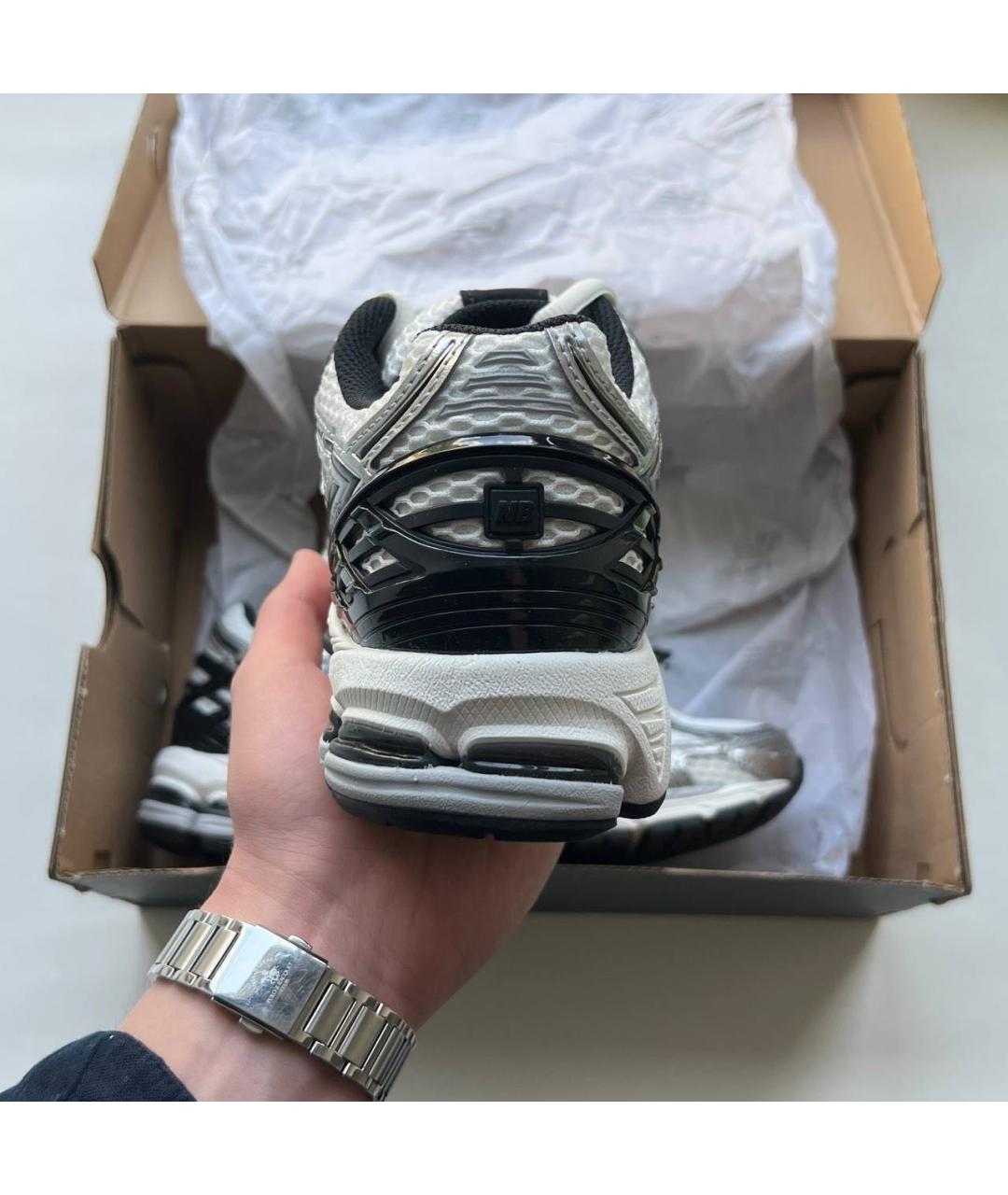 NEW BALANCE Белые текстильные низкие кроссовки / кеды, фото 5