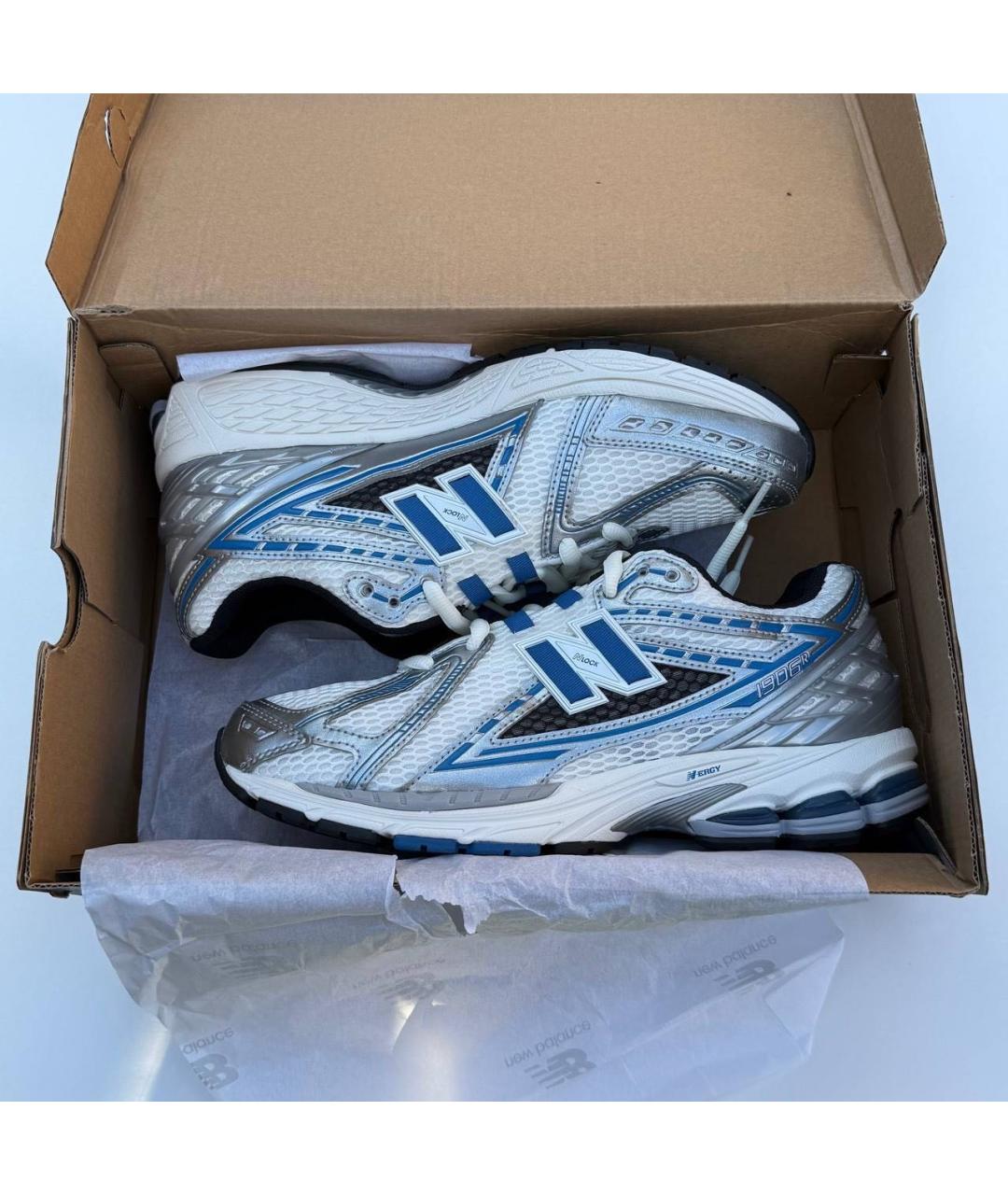 NEW BALANCE Белые текстильные низкие кроссовки / кеды, фото 4