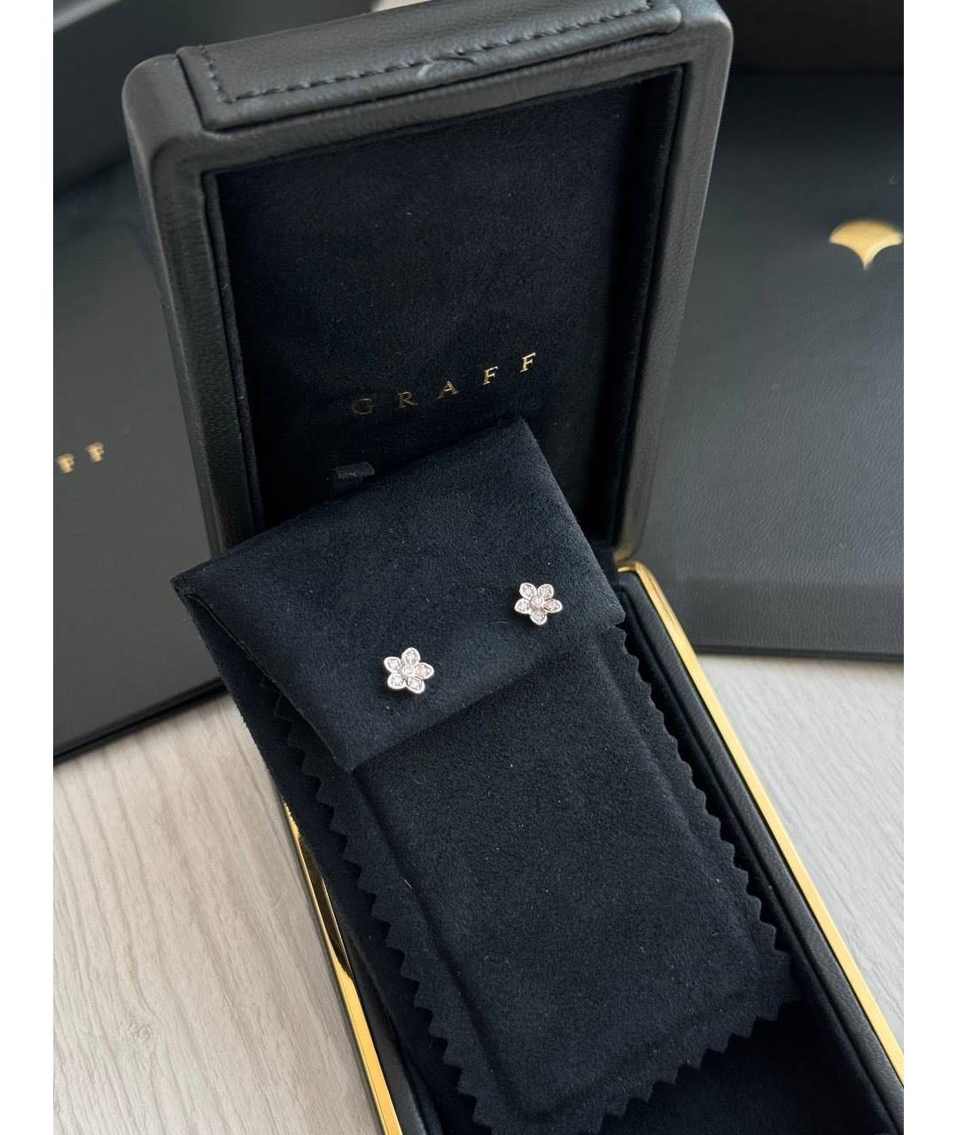 GRAFF Серебряные серьги из белого золота, фото 2