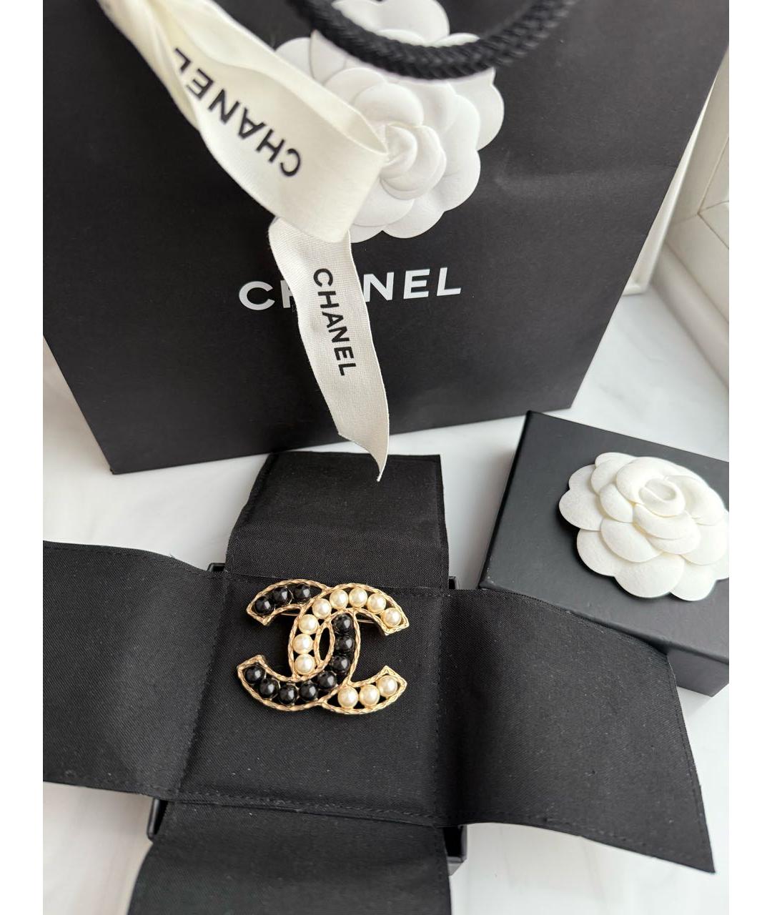 CHANEL Золотая латунная булавка / брошь, фото 2