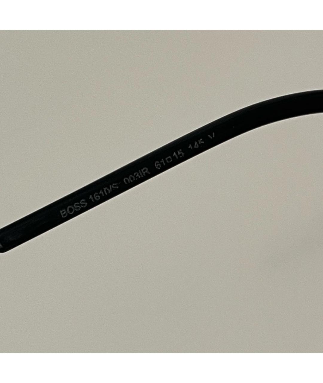 HUGO BOSS Черные металлические солнцезащитные очки, фото 2