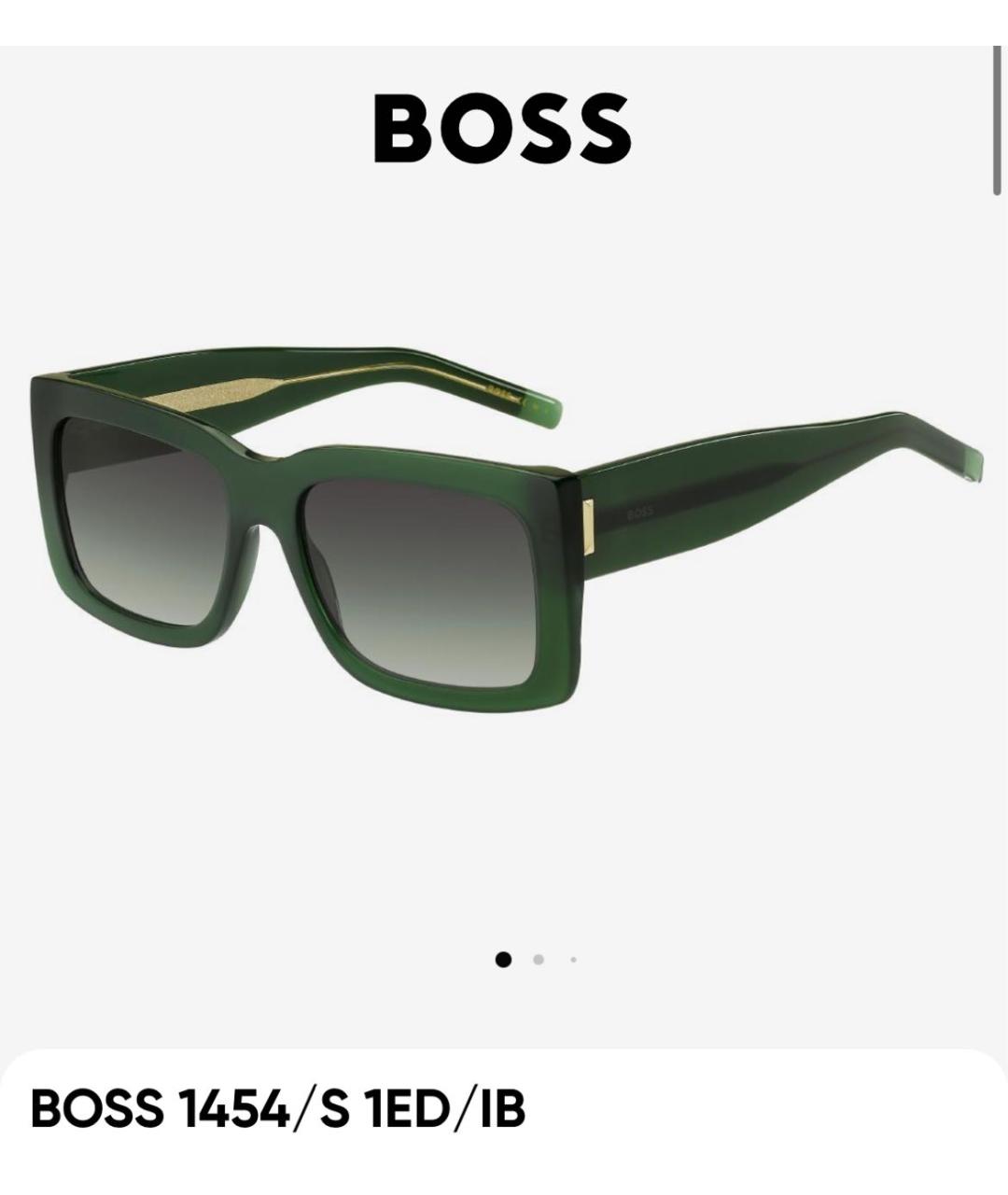 HUGO BOSS Зеленые пластиковые солнцезащитные очки, фото 5
