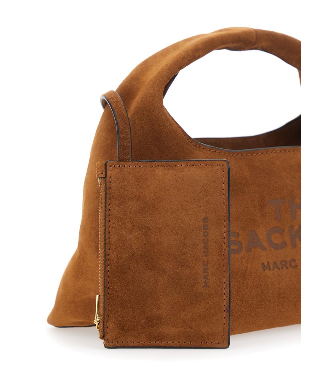 MARC JACOBS Коричневая замшевая сумка с короткими ручками, фото 3