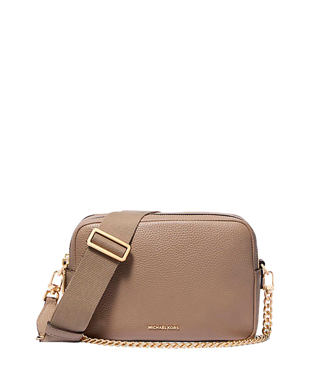 MICHAEL MICHAEL KORS Серая кожаная сумка через плечо, фото 1