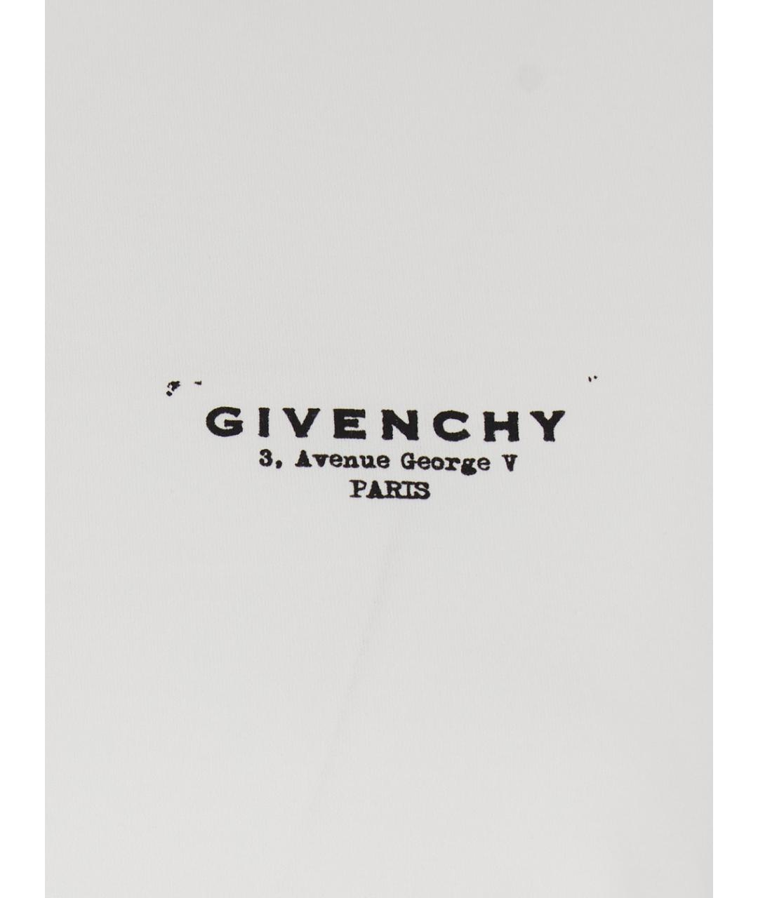 GIVENCHY Белая хлопковая футболка, фото 3