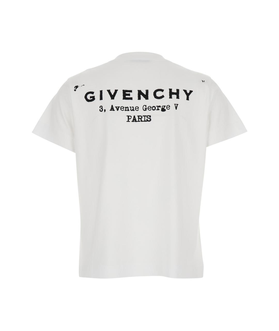 GIVENCHY Белая хлопковая футболка, фото 2