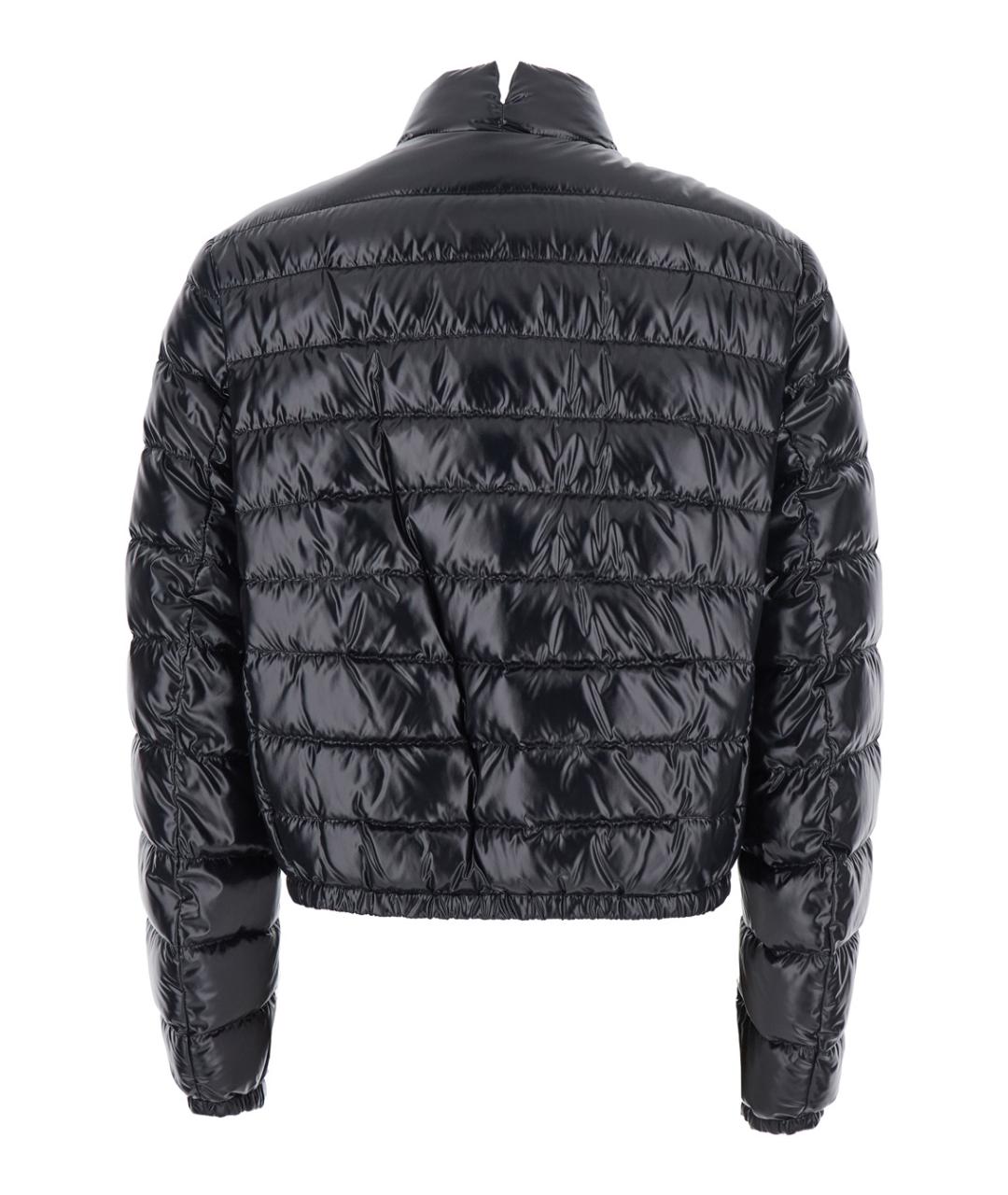 MONCLER Черный полиамидовый пуховик, фото 2