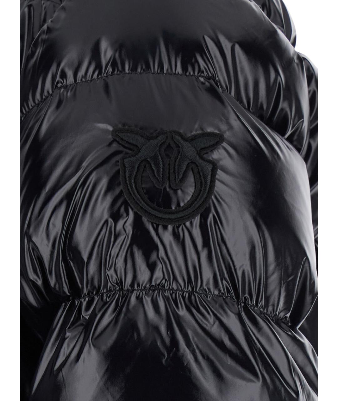 PINKO Черный полиамидовый пуховик, фото 3