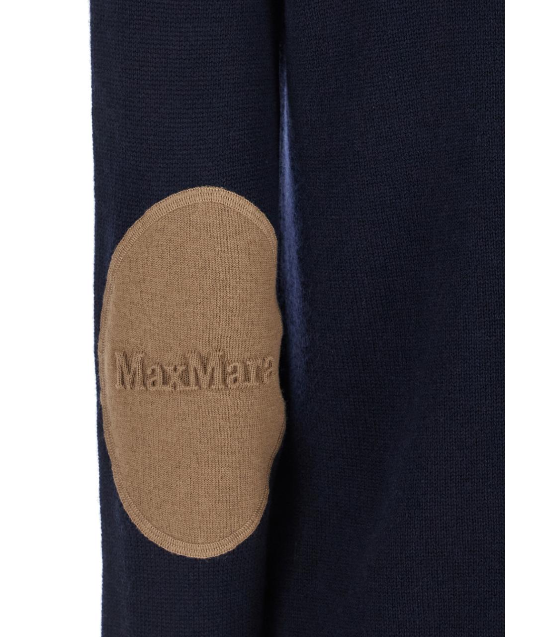 'S MAX MARA Синий шерстяной джемпер / свитер, фото 3