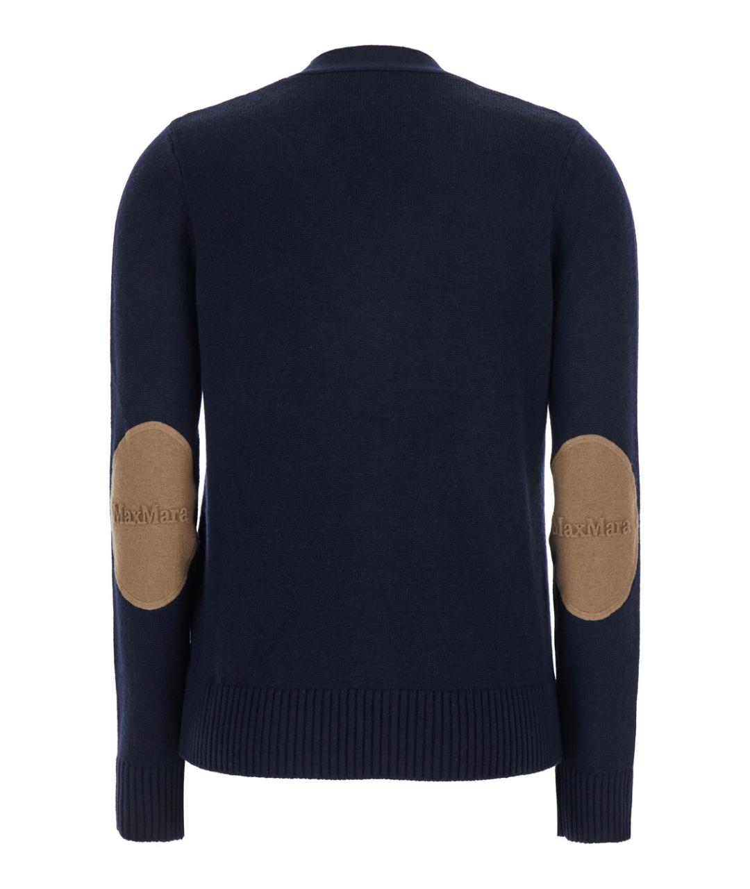 'S MAX MARA Синий шерстяной джемпер / свитер, фото 2