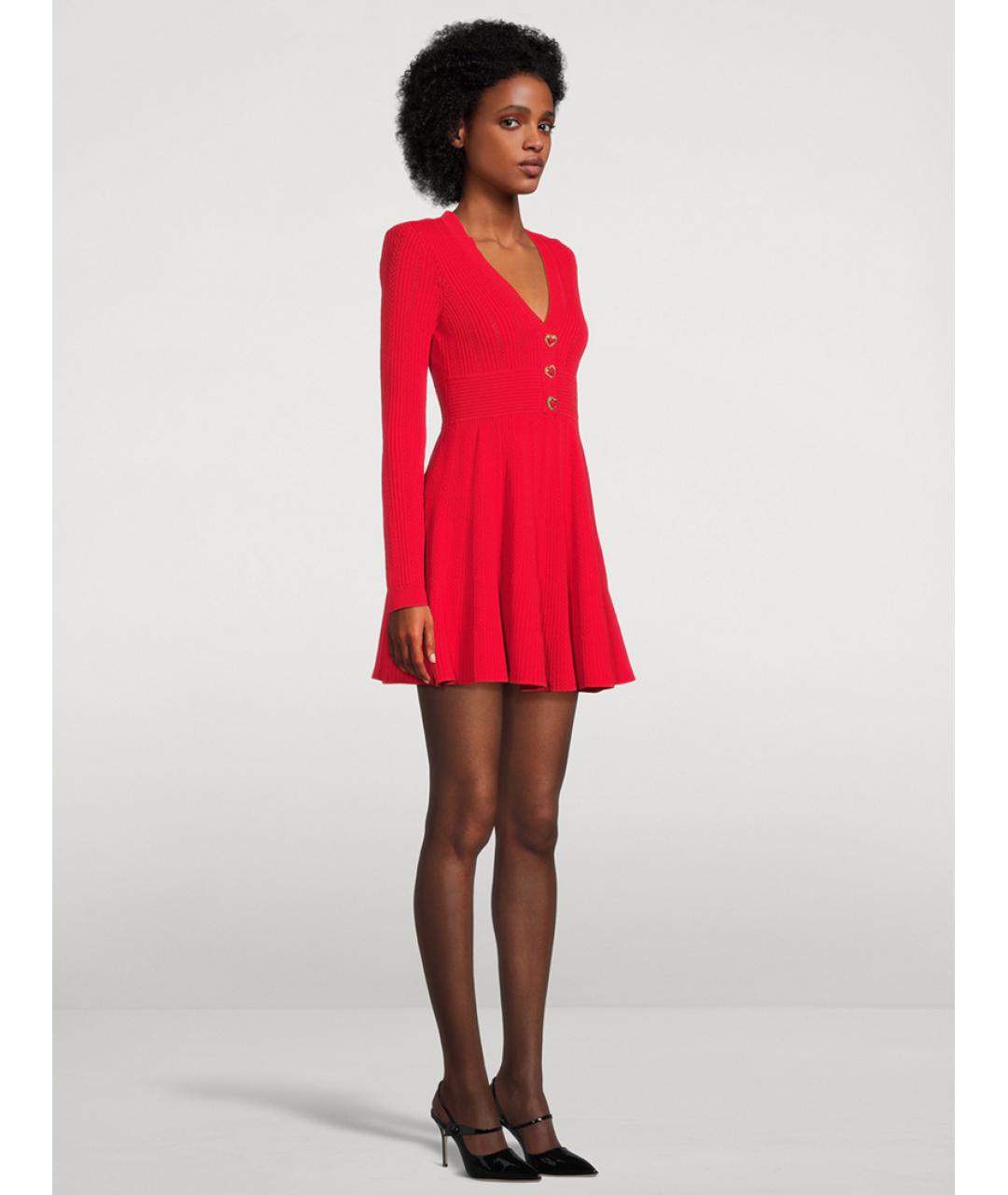 SELF-PORTRAIT Красное коктейльное платье, фото 6