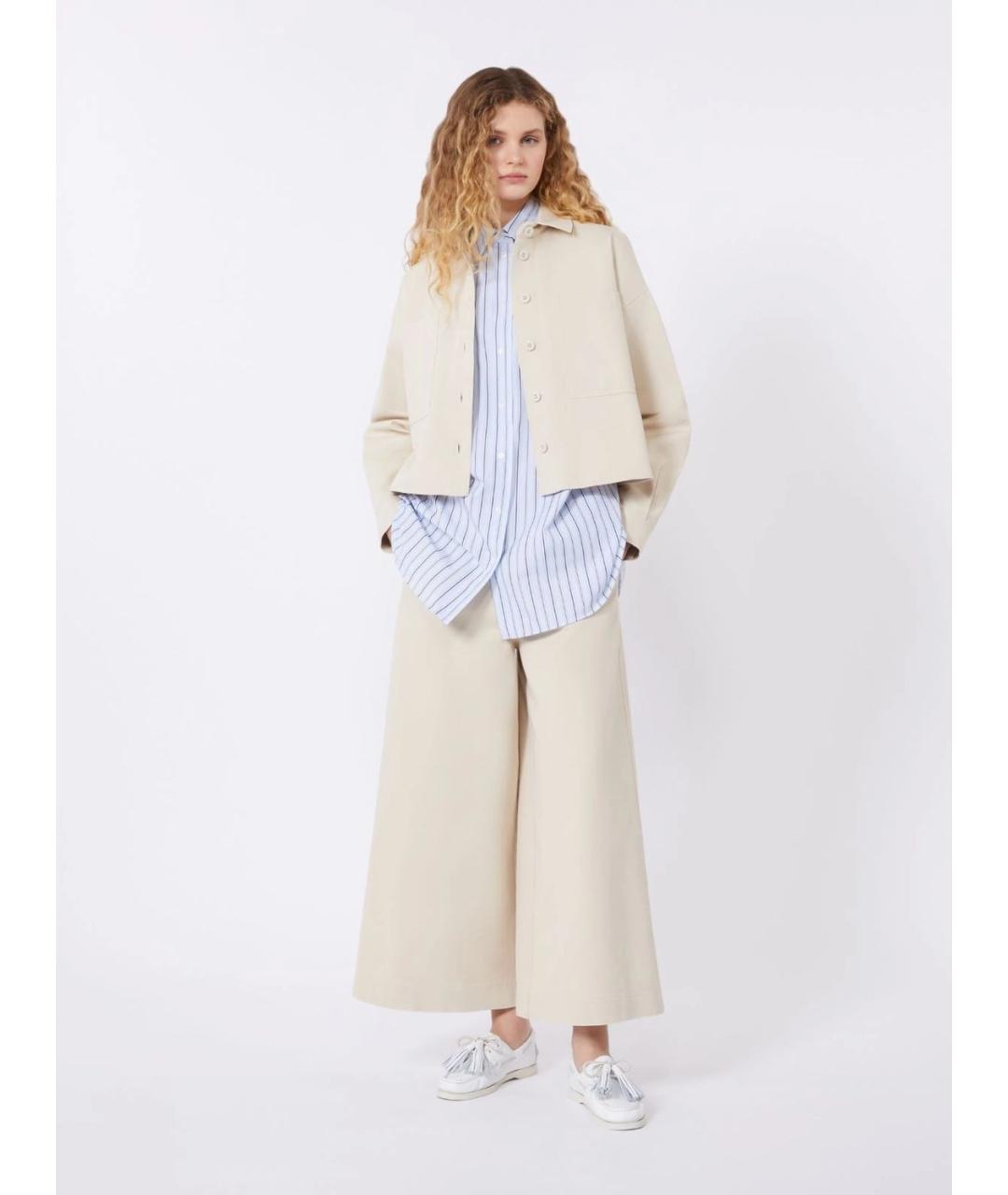 WEEKEND MAX MARA Хлопковые прямые брюки, фото 2