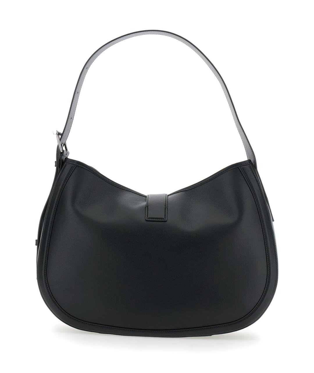 ALEXANDER MCQUEEN Черная кожаная сумка через плечо, фото 2