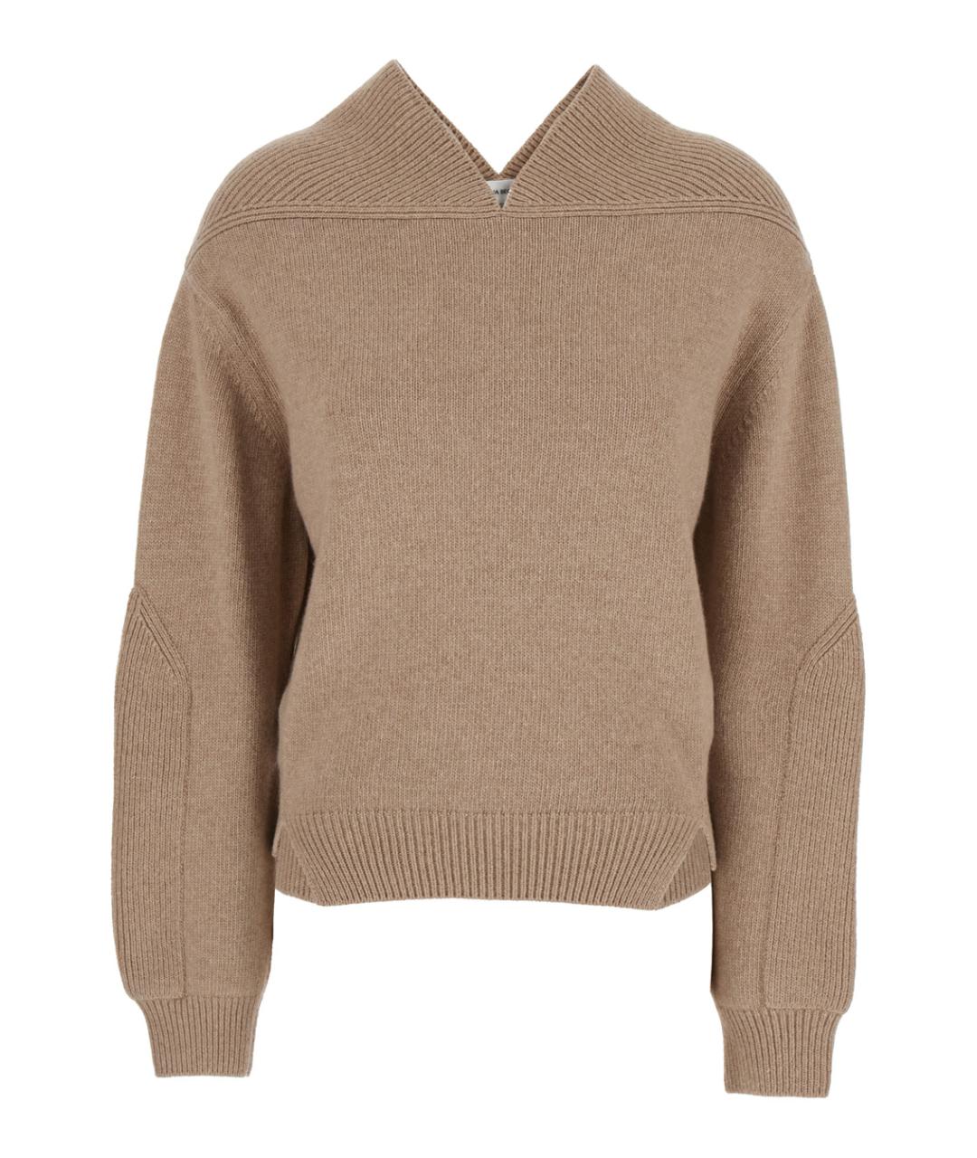 VICTORIA BECKHAM Бежевый кашемировый джемпер / свитер, фото 1