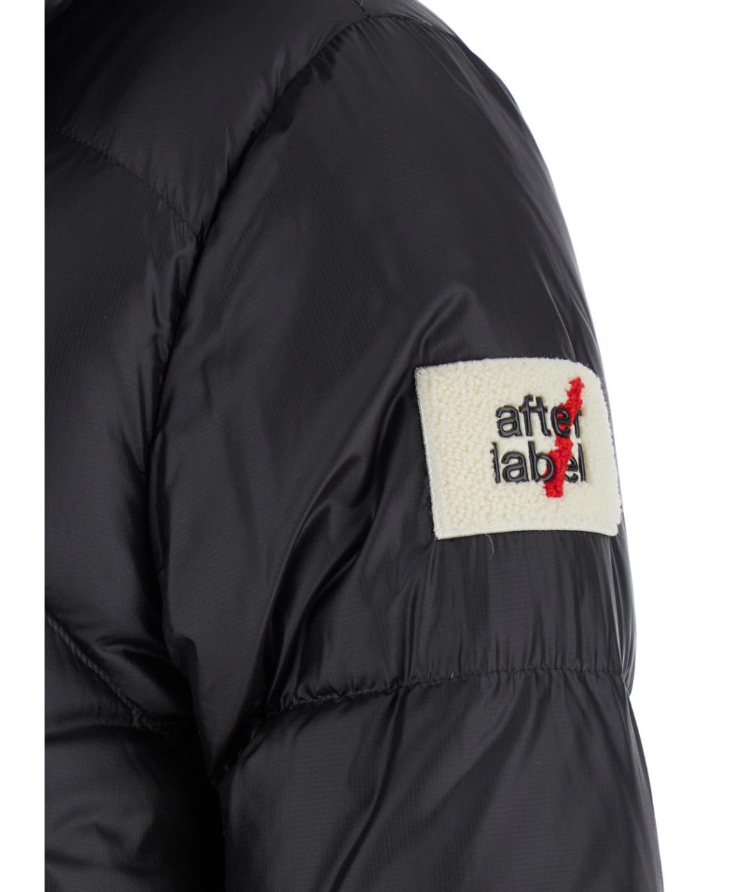 AFTER LABEL Черный полиамидовый пуховик, фото 3