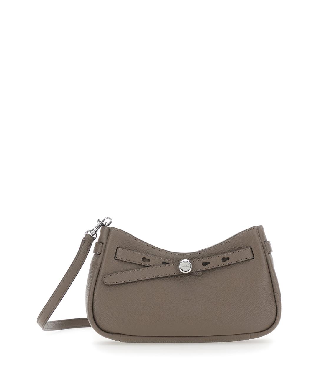 TORY BURCH Бежевая кожаная сумка через плечо, фото 1