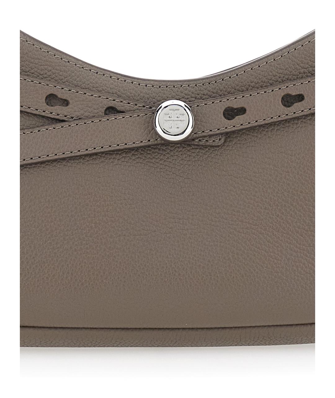 TORY BURCH Бежевая кожаная сумка через плечо, фото 3