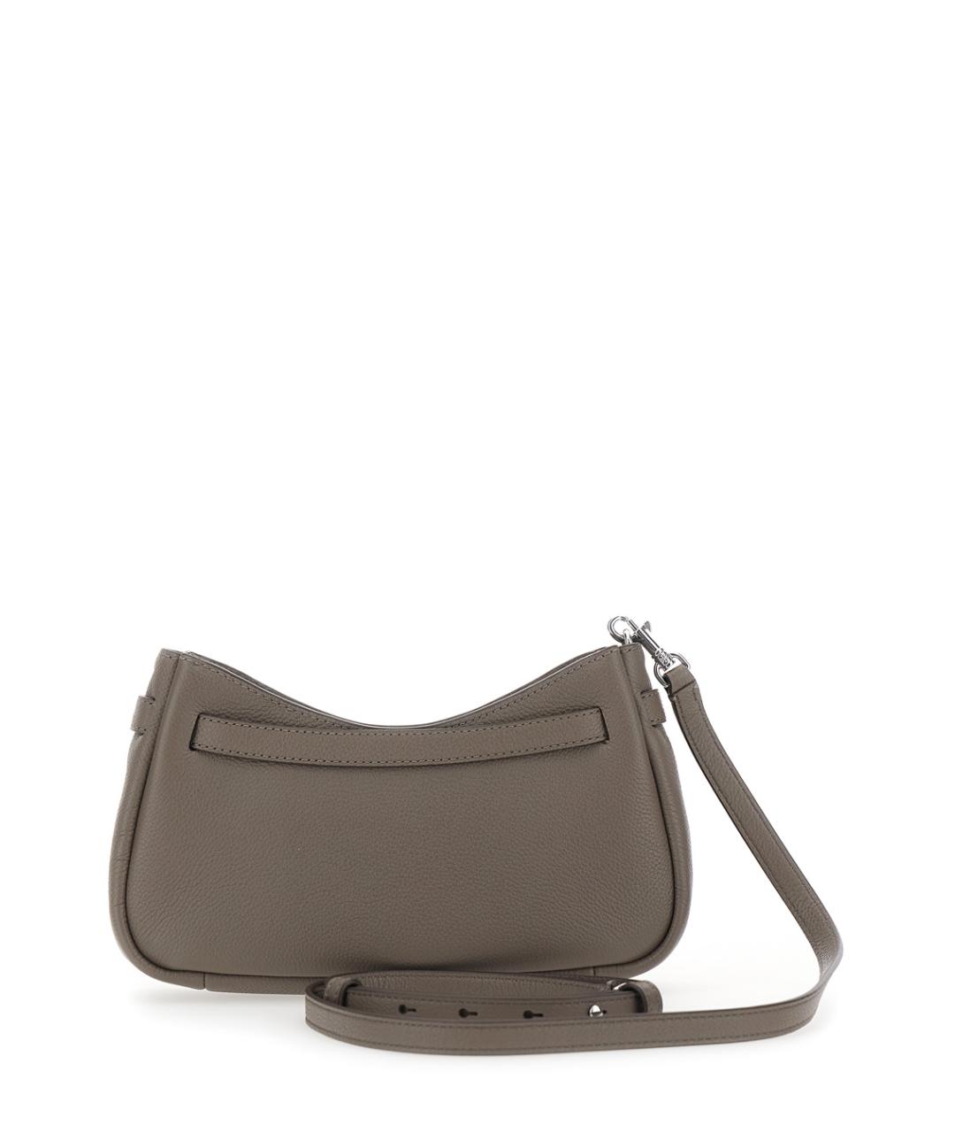 TORY BURCH Бежевая кожаная сумка через плечо, фото 2