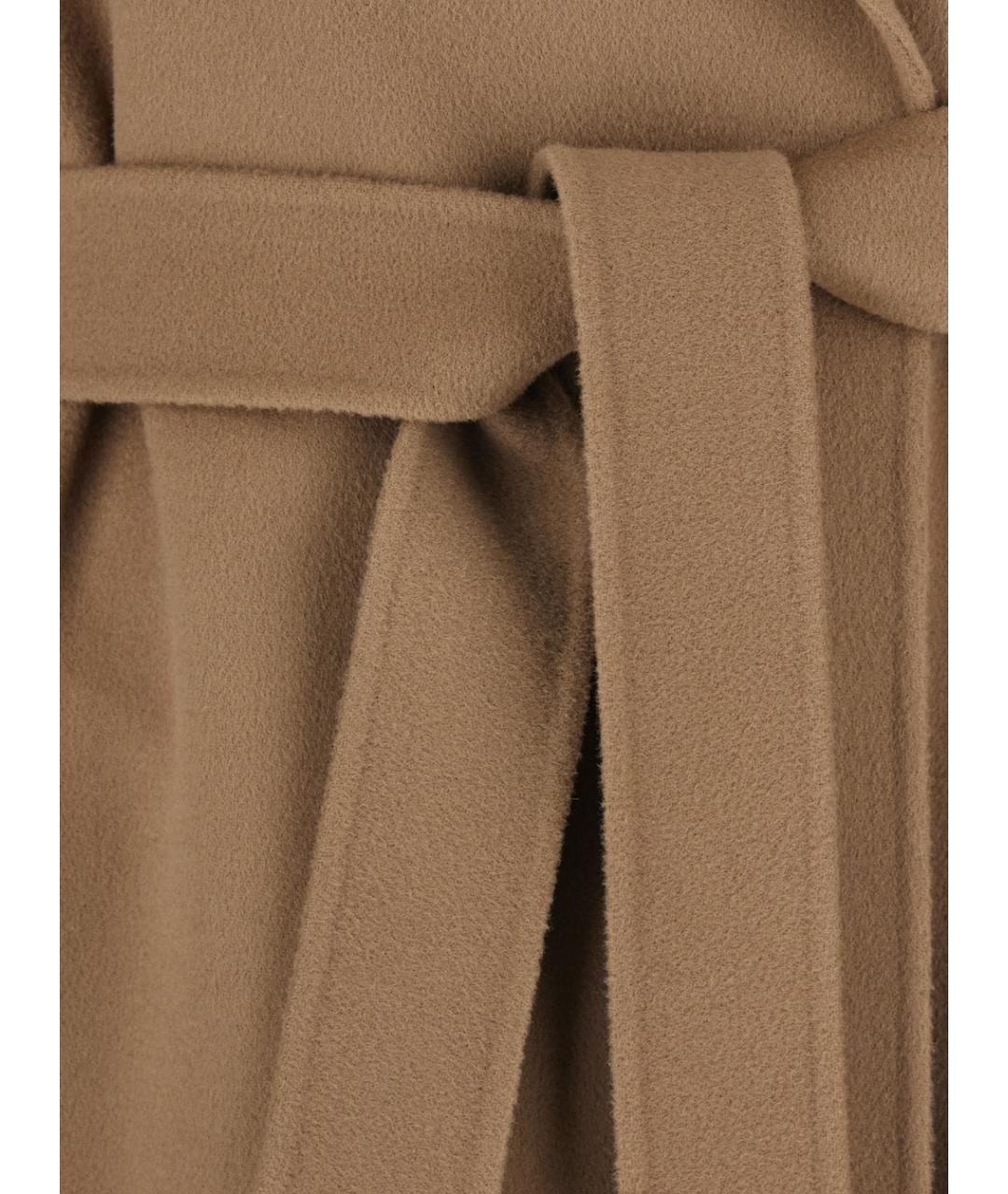 'S MAX MARA Коричневое шерстяное пальто, фото 3