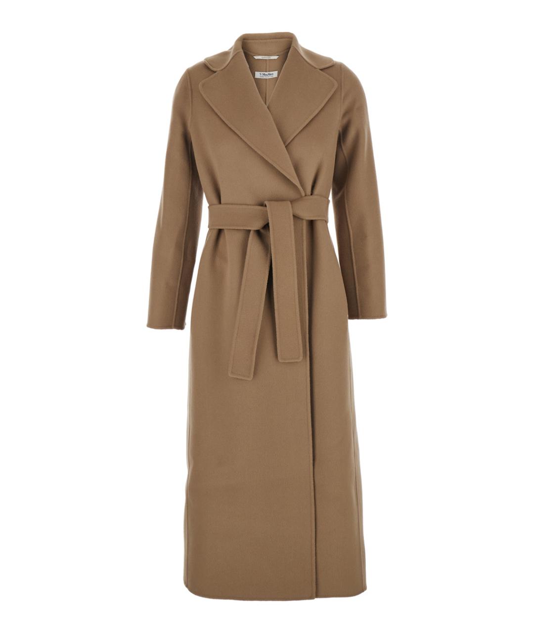 'S MAX MARA Коричневое шерстяное пальто, фото 1