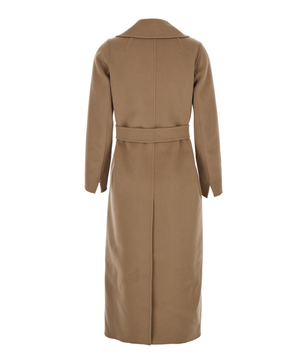 'S MAX MARA Коричневое шерстяное пальто, фото 2