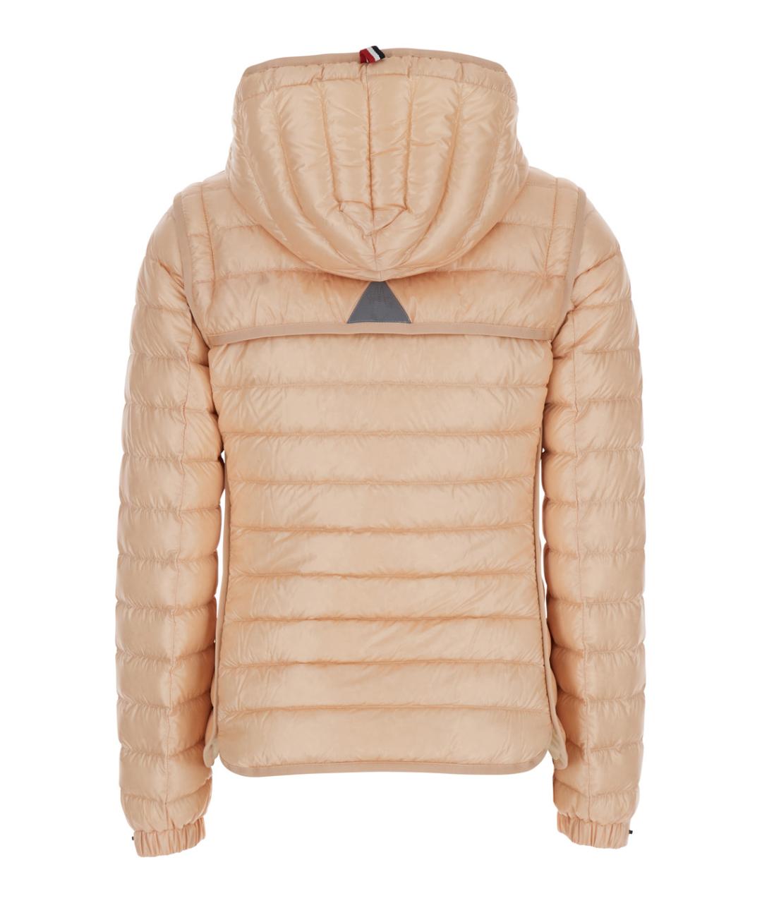 MONCLER GRENOBLE Розовый полиамидовый пуховик, фото 2