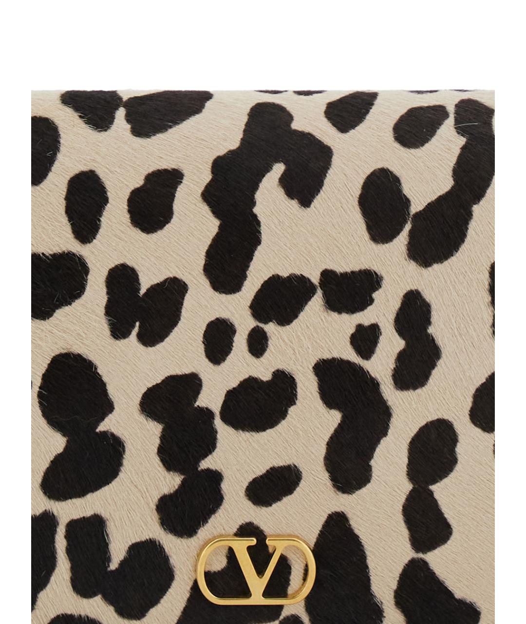 VALENTINO Коричневая кожаная сумка через плечо, фото 3