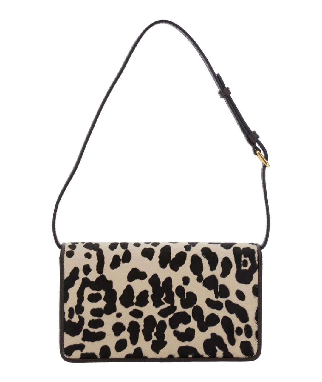 VALENTINO Коричневая кожаная сумка через плечо, фото 2