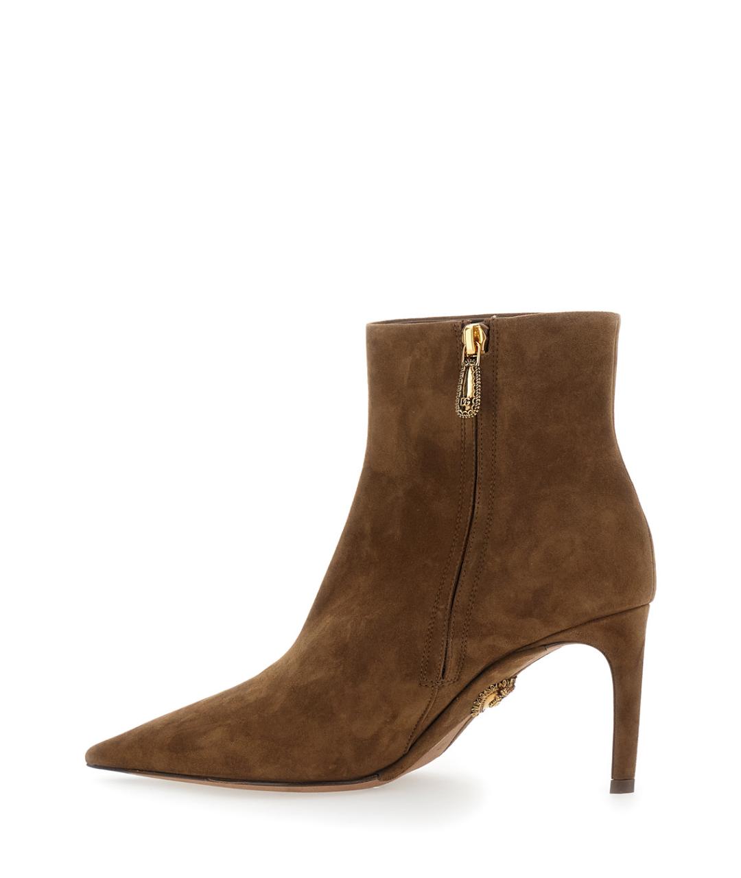 DOLCE&GABBANA Бежевые замшевые ботильоны, фото 3