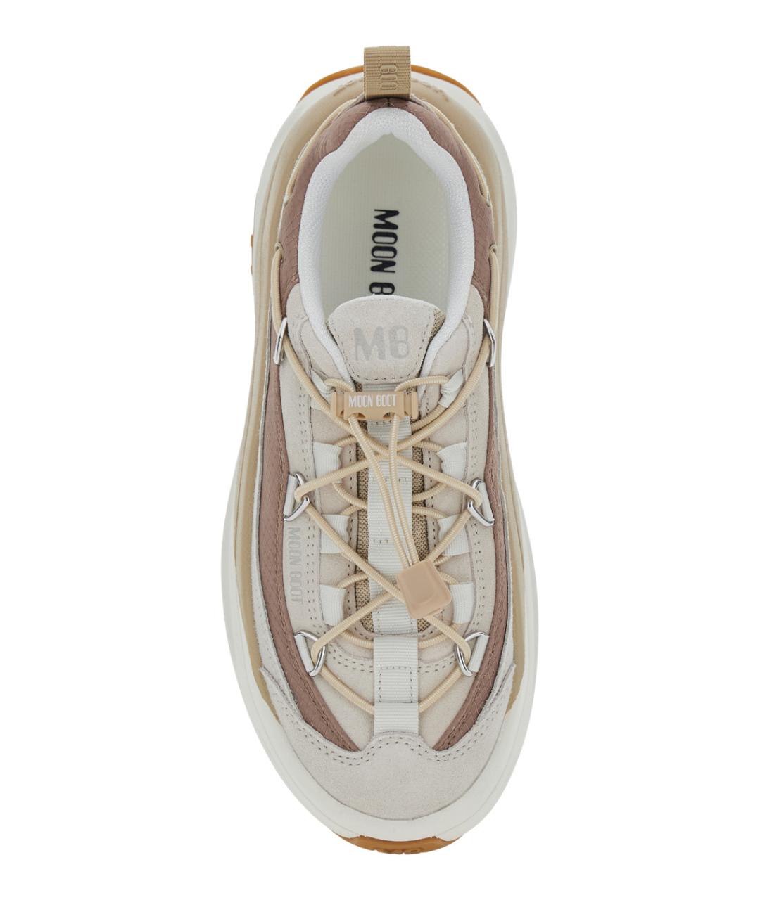 MOON BOOT Бежевые кроссовки, фото 4