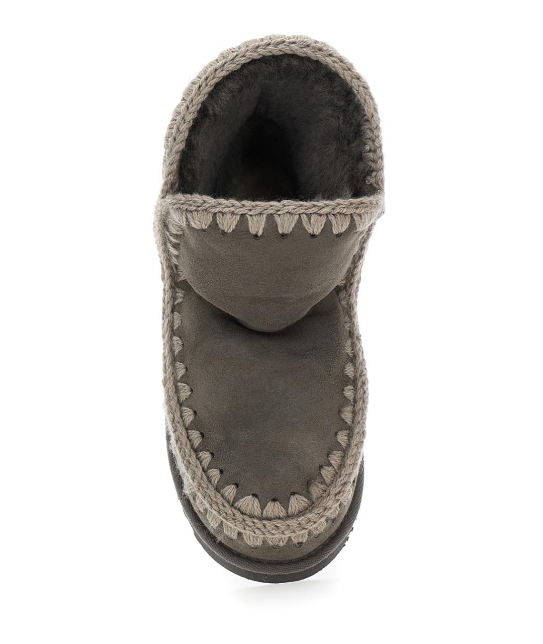 MOU Серые замшевые ботинки, фото 4